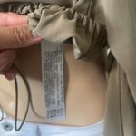 ZARA  Green Relaxed Crop Notched Collar Top Photo 5