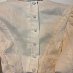 AJE Renee Puff Sleeve Beaded Mini Dress Bridal White Size 4 AU 0 US Photo 10