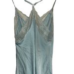 Chic Blue Lace Trim Cami Size M Photo 2