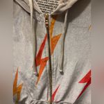 Aviator Nation  velvet‎ lighting blot full zip hoodie, size small Photo 3