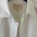 Sézane White Collar Shirt Photo 1