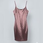 Popular 21  Women’s Satin Bronze Mini Dress Photo 1