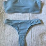 Light Blue High Waist Thing Suit Size L Photo 0