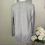 Verve Ami  Women’s Silver Open Front Cardigan Size L Photo 7