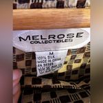 Melrose and Market Melrose Floral Collectible Maxi Skirt 100% Silk stamp Two Buttons Vintage brown Photo 12