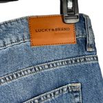 Lucky Brand  SZ 16/33 Rigid Denim Maxi Jean Skirt Modest Zip-Fly Frayed Hems Blue Photo 6