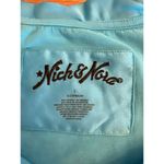 Nick & Nora Blue Short Sleeve Pajama Top Size Large Solid Women's Twist Neck Photo 1