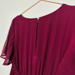 Show Me Your Mumu NWT  Emily Empire Merlot Chiffon Maxi Dress Large Photo 9
