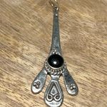 Sterling Silver Black Onyx 925  Drop Pendant Photo 6