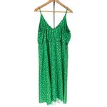ASOS Maternity Green Cami Plunge Midi Dress Blouson Top Polka Dot size 16 Photo 8
