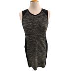 Eileen Fisher  Black Grey Tweed Dress Blazer Jacket Set Colorblock Medium Petite Photo 3