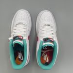 Nike Air Force 1 LV8 GS Big Girl 7Y Casual Shoes White/Safety Orange \Women #8.5 Photo 7