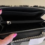 Kate Spade Authentic Rare shearling leather 2 zip Crosby double chain Photo 11