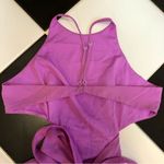 Halston Heritage  Gown Long Maxi Dress Open Back Cut Outs Orchid Purple Pastel 12 Photo 8