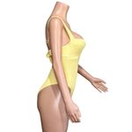 MONDAY SWIMWEAR Clovelly One Piece Swim, Honey Crinkle, Small Yellow Photo 7