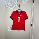 Nike NTM: Georgia Bulldogs #1 Dri-Fit Red & White Football Jersey Women’s Large Photo 1