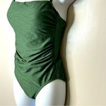 Kona Sol  One Piece Textured Green Swim Suit Size S Photo 7