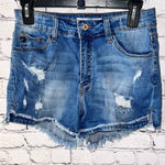 KanCan Distressed‎ Denim Shorts Size 28 Blue Photo 0