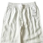 Athleta NEW Retreat Linen High Rise Wide Leg Pant in White Size Large Photo 2