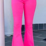 hot pink flare pants Photo 0