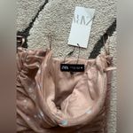 ZARA STRAPLESS PRINTED TULLE DRESS Photo 4
