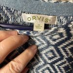 Orvis  size XS  oversized cotton Linen blend short sleeve poncho vest. Photo 3