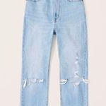 Abercrombie & Fitch  the ankle straight ultra high rise distressed jeans Photo 0