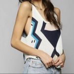 Somedays Lovin Top Tribal Knit Scalloped Hem Tank Photo 2