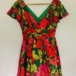 Minuet Floral Silk Organza Mini Dress Prom Homecoming Barbiecore Valentines Photo 13