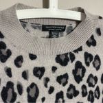 Saks 5th Avenue Saks Fifth Avenue Cashmere Sweater Cascading leopard print Photo 8