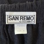 Vintage ‘90s San Remo by Laura Knits Black Knit Sweater Elastic Waist Maxi Skirt Size M Photo 4
