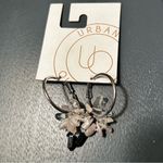 Urban Outfitters  Mazzy Stone Charm Delicate Hoop Earrings NWT Photo 2