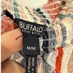 Buffalo David Bitton  Striped Maxi Dress Ruffle Neck Casual Boho Medium‎ Photo 2