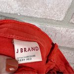 J Brand  for Intermix Fiery Red Skinny Ankle Zip Jeans Size 29 Photo 9