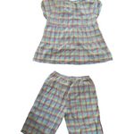 Boutique Momo & momo womens medium rainbow plaid girlhood outfit Photo 9