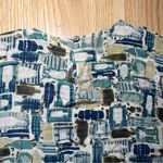 Oscar de la Renta Vintage Oscar De La Renta 100% Silk Blouse Artsy Abstract Women’s Size S 90s Photo 7