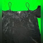 AQUA  Satin Cold Shoulder Elegant Black Women's Blouse size Small Photo 3