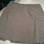 Hey babe large mini skirt checkered with slit Black Photo 4