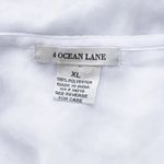 4 OCEAN LANE Bohemian White Cotton Tassel Tie Boho Swimsuit Coverup ~ Womens XL Photo 4