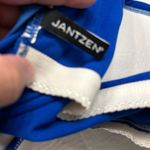 Jantzen  Blue V-Neck Criss Cross Front Ruched Mid Section Size XXL EUC #0091 Photo 5