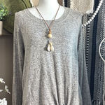 Nine Britton  Stitch Fix Billie Tie Front Brushed Knit Long Sleeve Top Photo 0