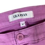 Lila Ryan  Violet Tulle Pants 6 Skinny Stretch Cotton Colorful Casual Photo 2