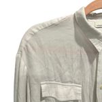 HOPE STHLM White Gauzy Classic Coastal Basic Button Down Shirt Small Photo 4