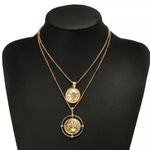 Anthropologie Anna Goddess Coin Necklace With Flaw! Photo 0