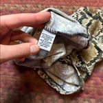 VTG SNAKESKIN HIGH NECK CROP TOP CAMI Brown Size M Photo 3