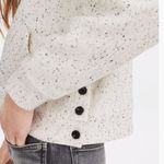 Madewell Donegal Mockneck Side Button Sweatshirt Size XL Antique White Cozy Photo 2