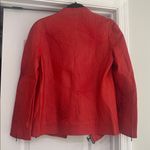 KENZO 100% Lamb leather jacket Orange Size 40 Photo 7