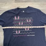 Psycho Bunny  navy short sleeve graphic tee made for mischief size 4 S28 Photo 2