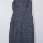 J.Crew  Wool Blend Gray Chevron Print Sheath Dress Professional Work Photo 0