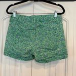 J.Crew Mint Green Floral Jean Shorts Size 0 Photo 1